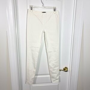 THE ROW Ankle Zip Cigarette Jeans White Size Small